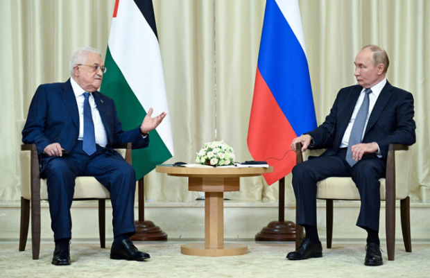 Putin tells Abbas ‘concerned’ about Palestinian civilian toll