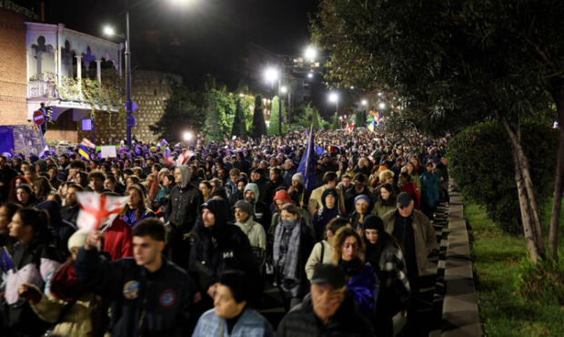 Thousands protest alleged election fraud in Georgia